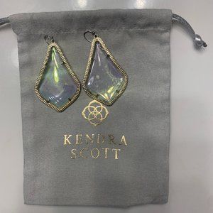 Kendra Scott Drop Earrings- Dichroic Glass